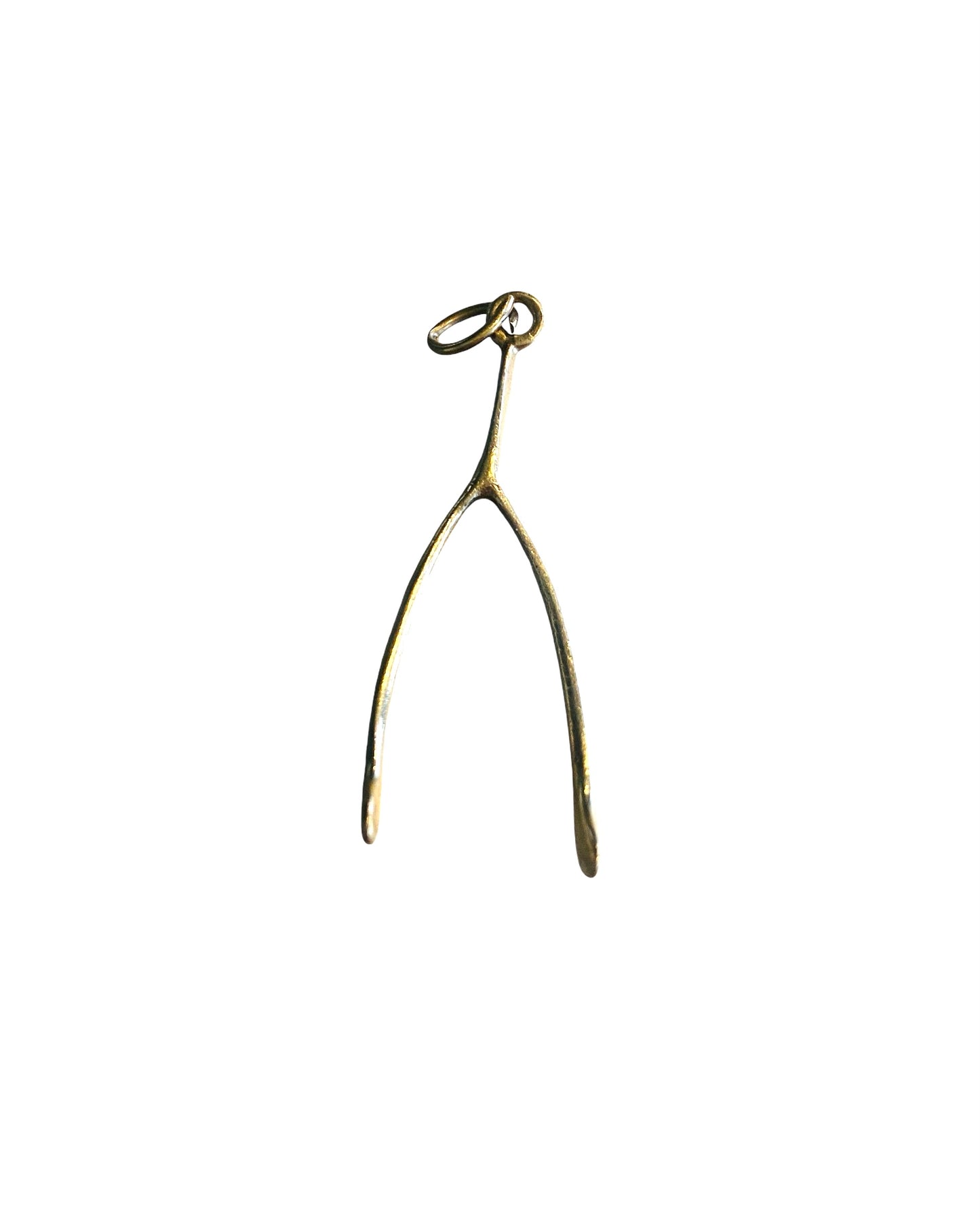 9ct vintage wishbone charm. circa 1958