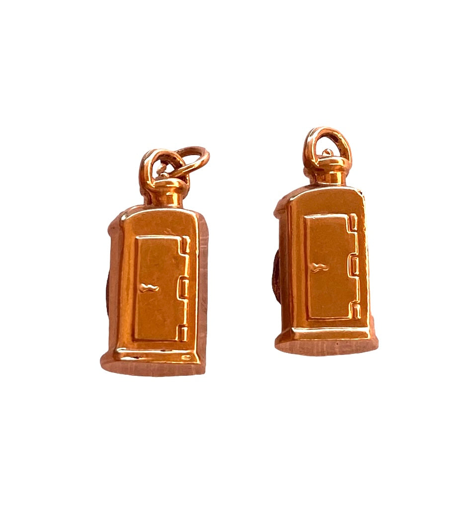 9ct pair of boat lantern charms port and starboard