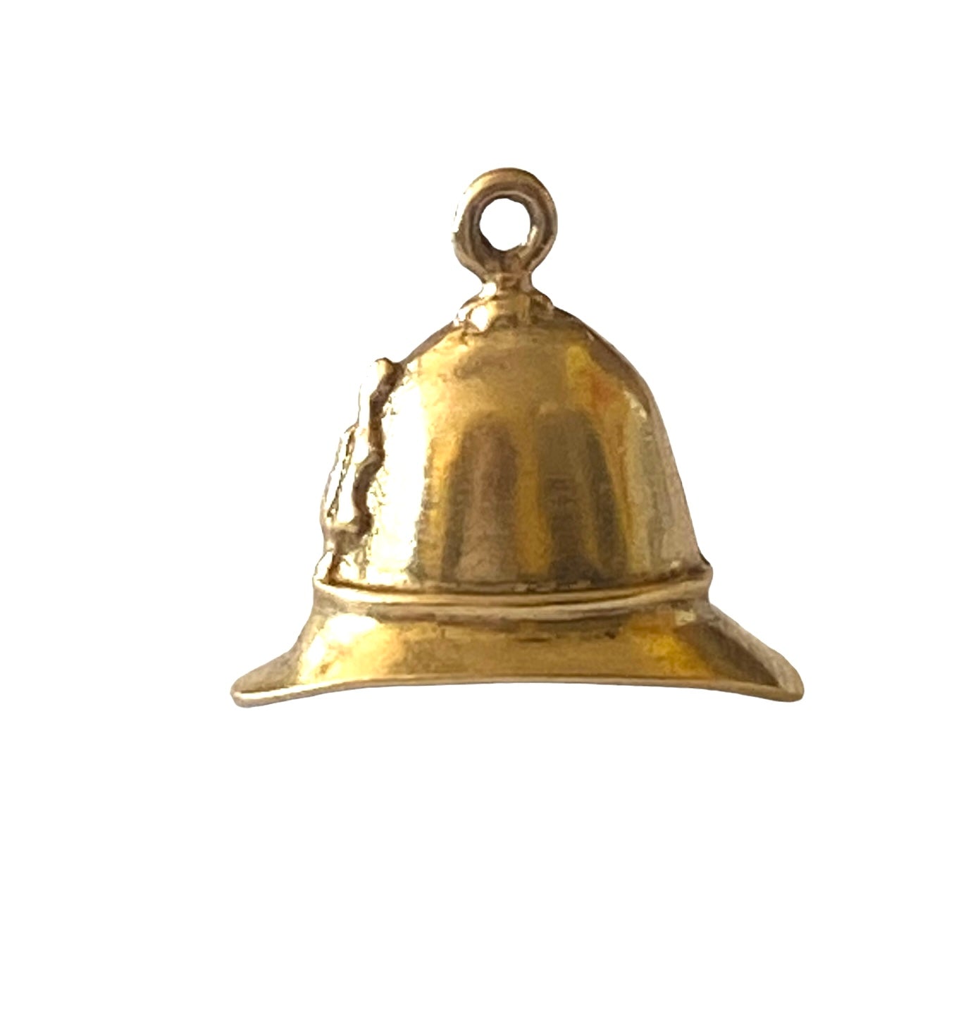 9ct vintage police helmet charm circa 1972