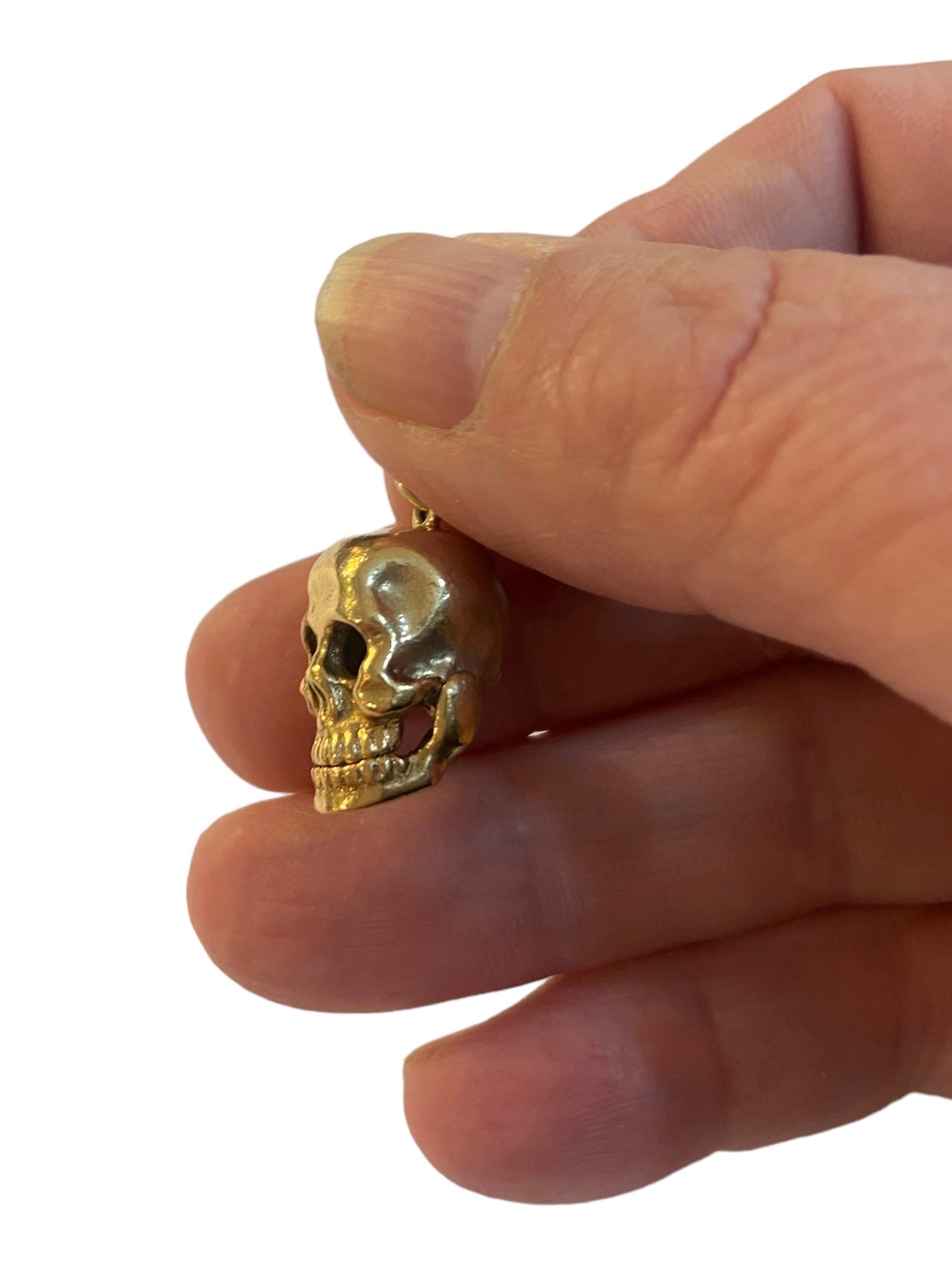 9ct vintage articulated skull charm circa 1963 by account 7.6 grams