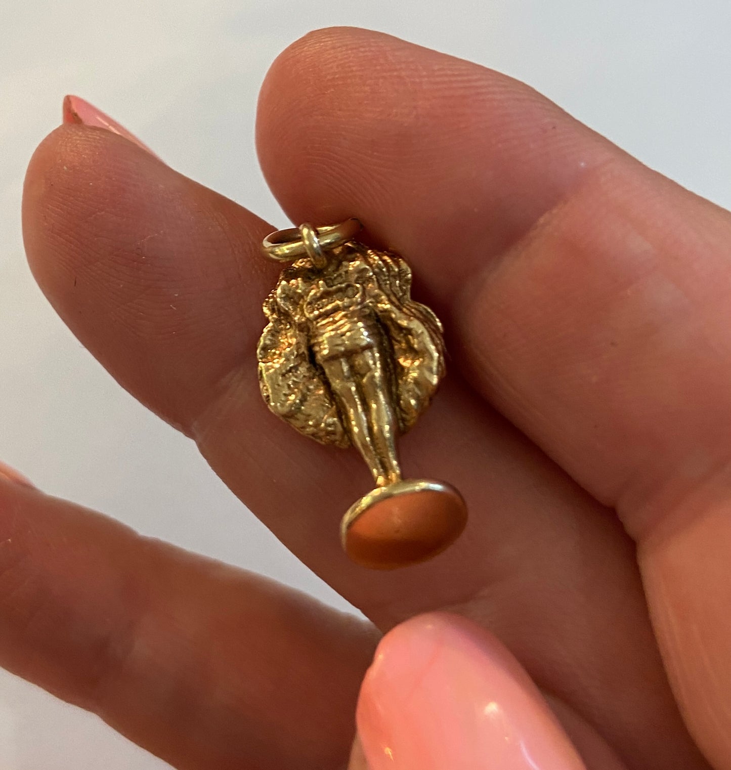 9ct cancan dancer charm vintage London 1963