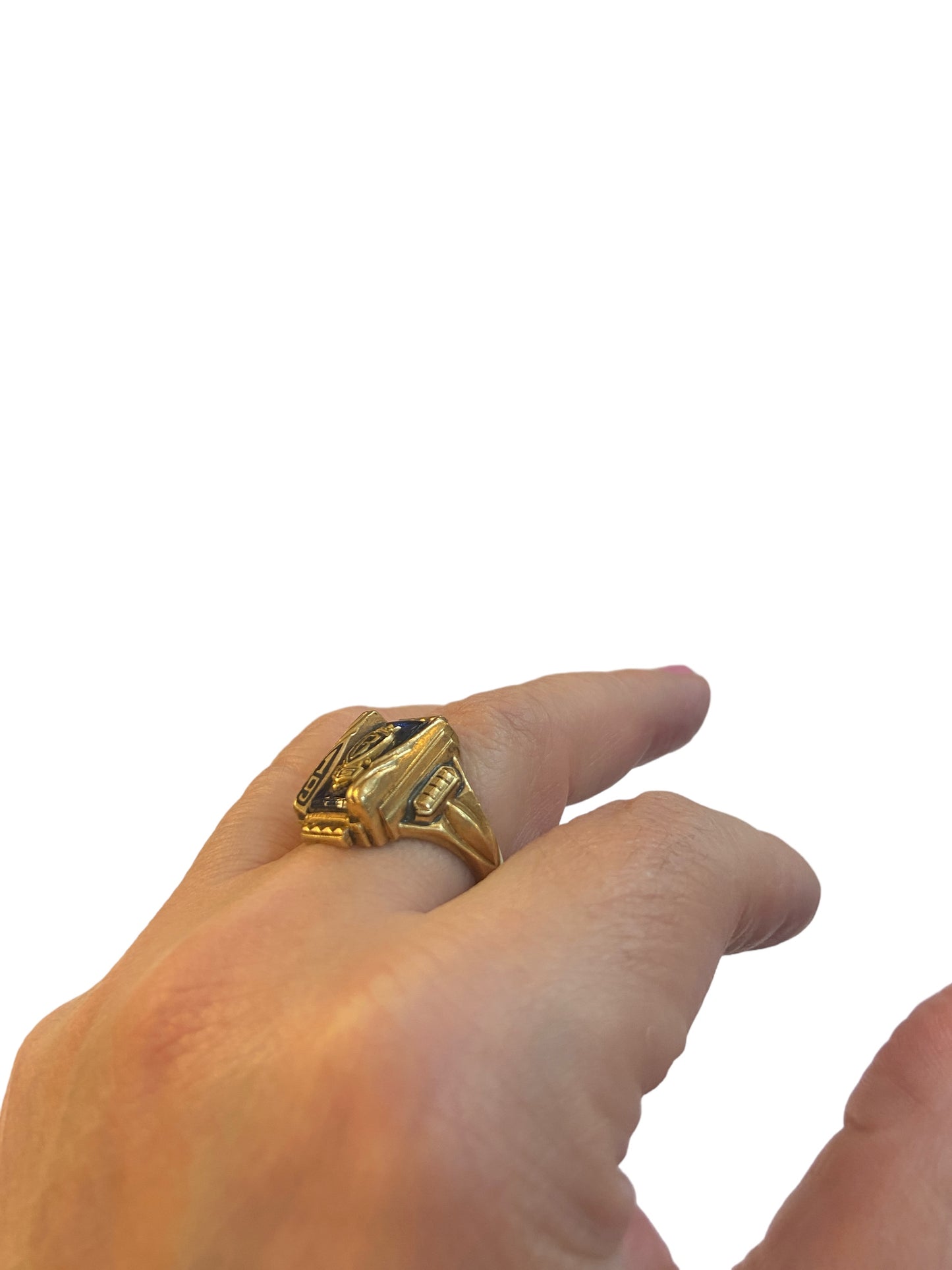 10ct graduation ring circa 1968 size S