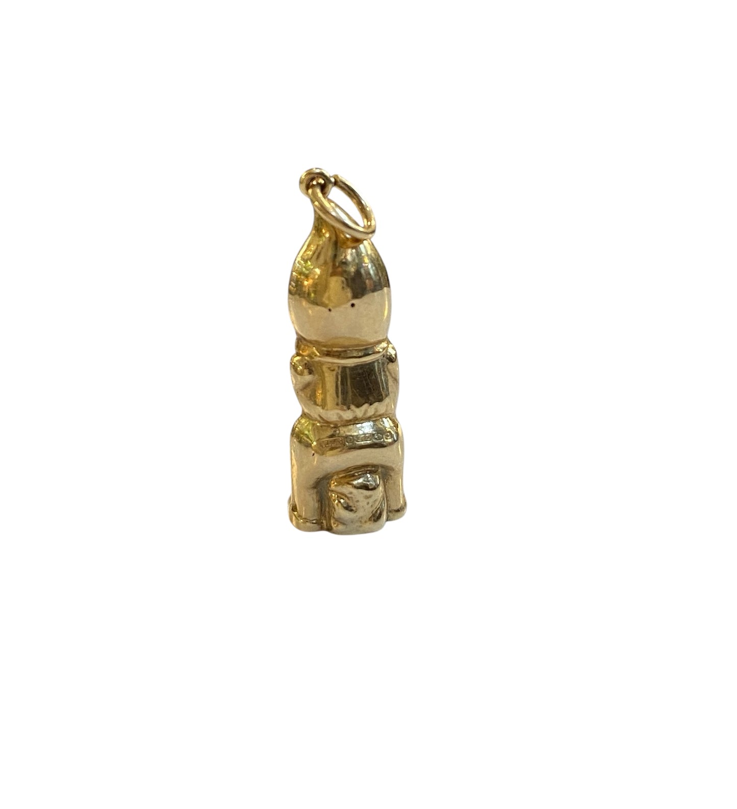 9ct vintage Gnome charm / pendant circa 1974 . HOLLOW
