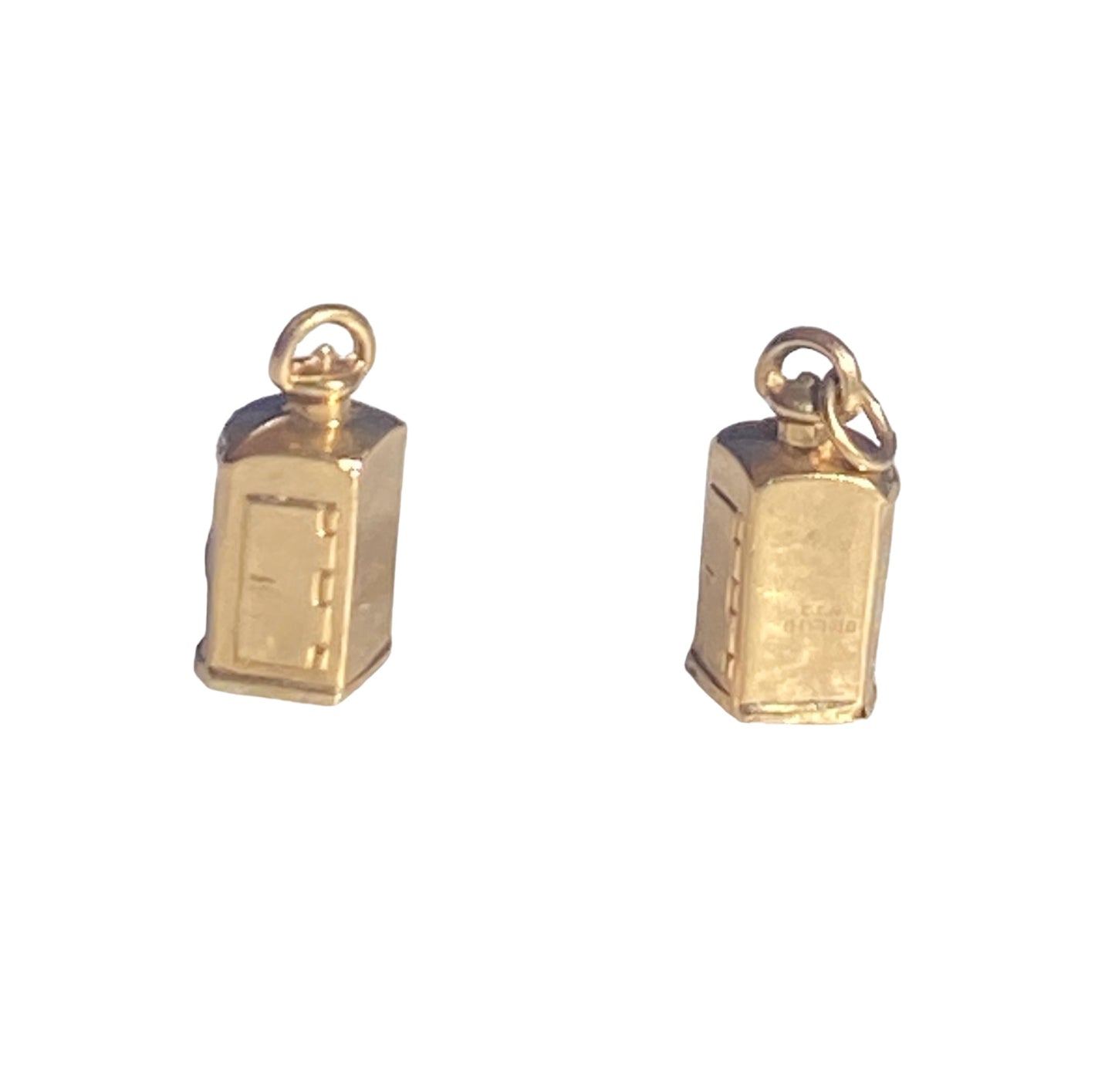 9ct pair of boat lantern charms port and starboard