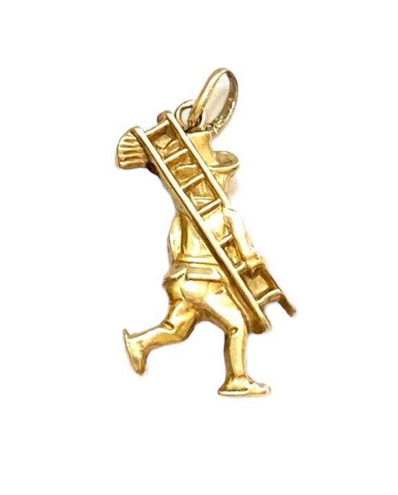 14ct vintage window cleaner charm