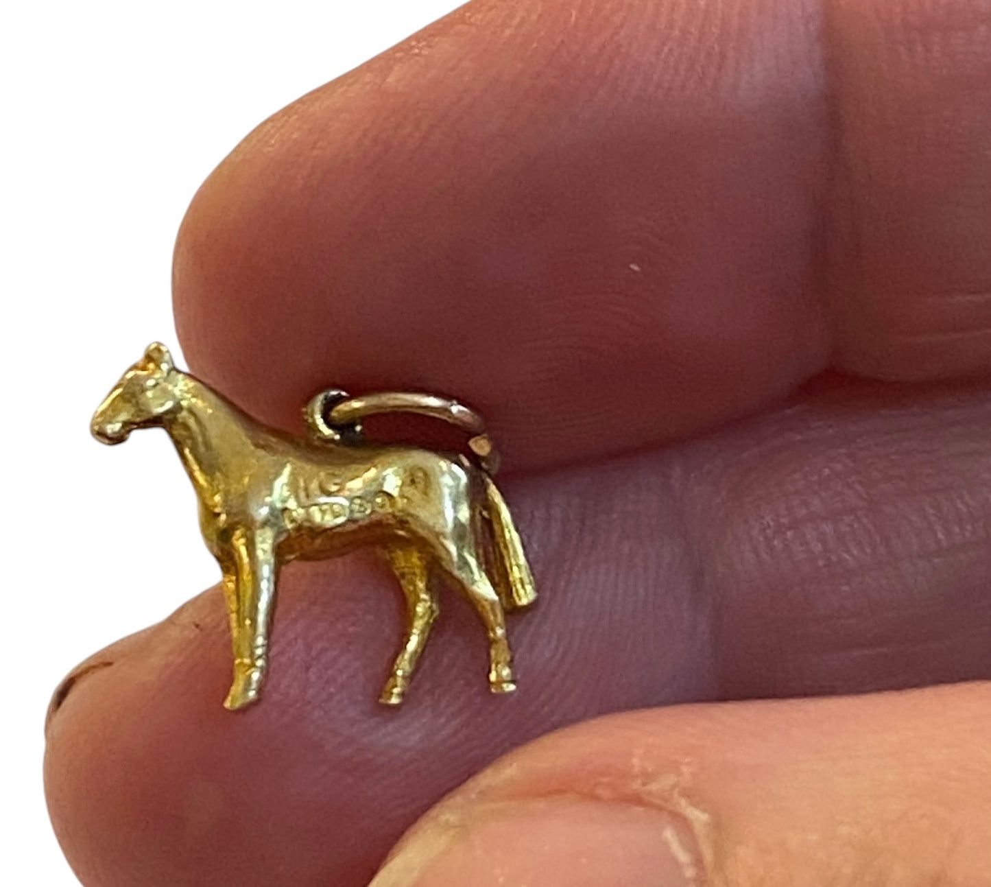 9ct vintage Horse charm circa 1957 1.6g