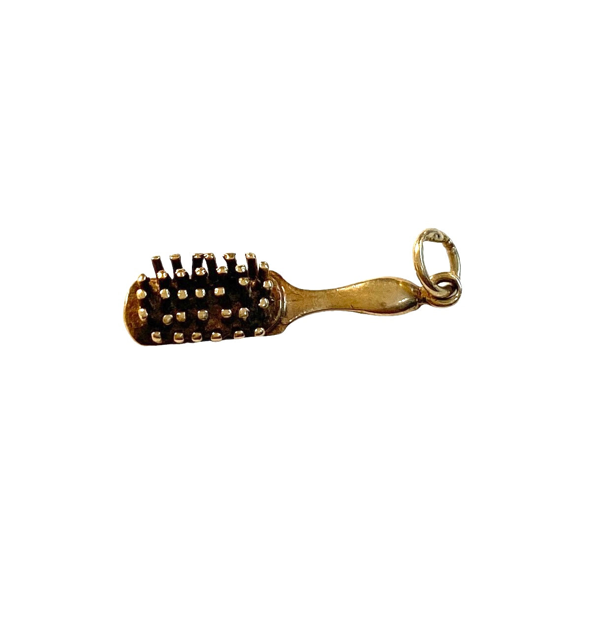 9ct vintage brush charm circa 1976 by ACCo