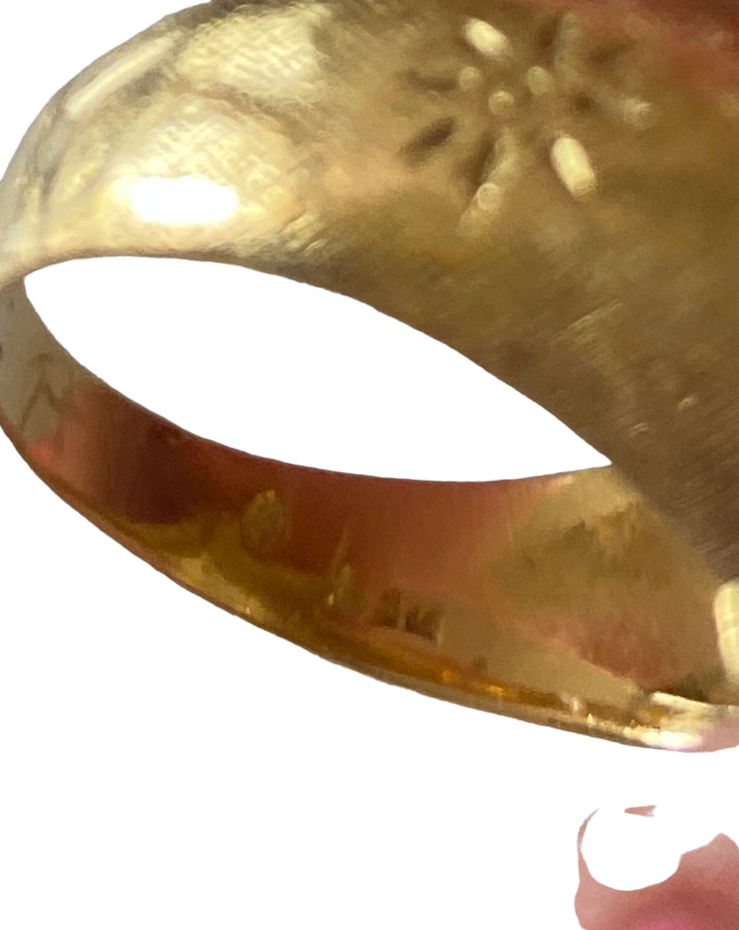 118ct vintage pinky ring size J 1/2 8.6g with rubies
