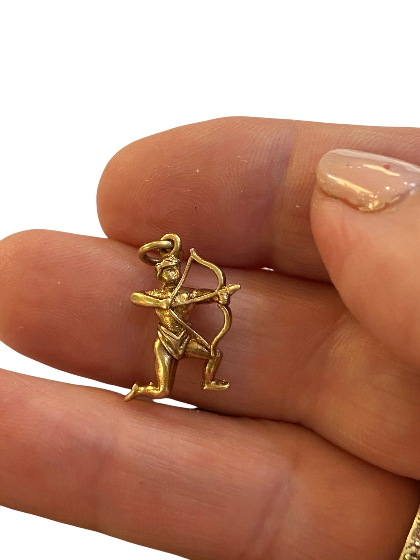 9CT VINTAGE SAGITTARIUS CHARM / PENDANT CIRCA 1966