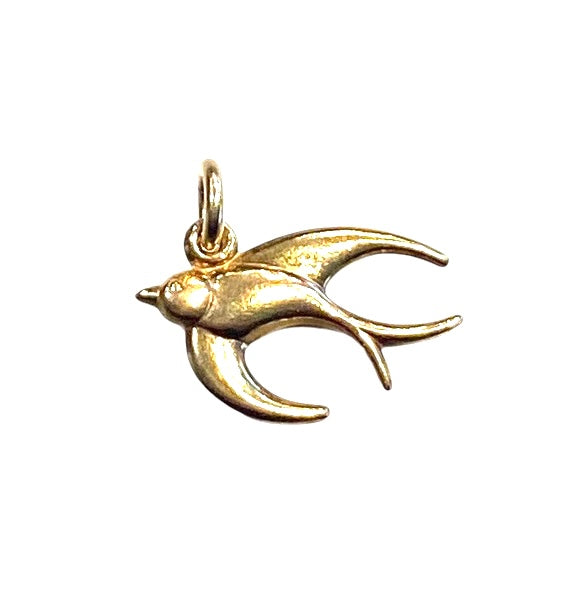 9ct Swallow charm / pendant