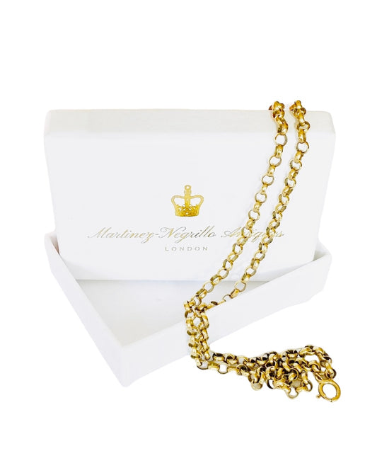 9ct vintage belcher chain 20 inches long 8.4g