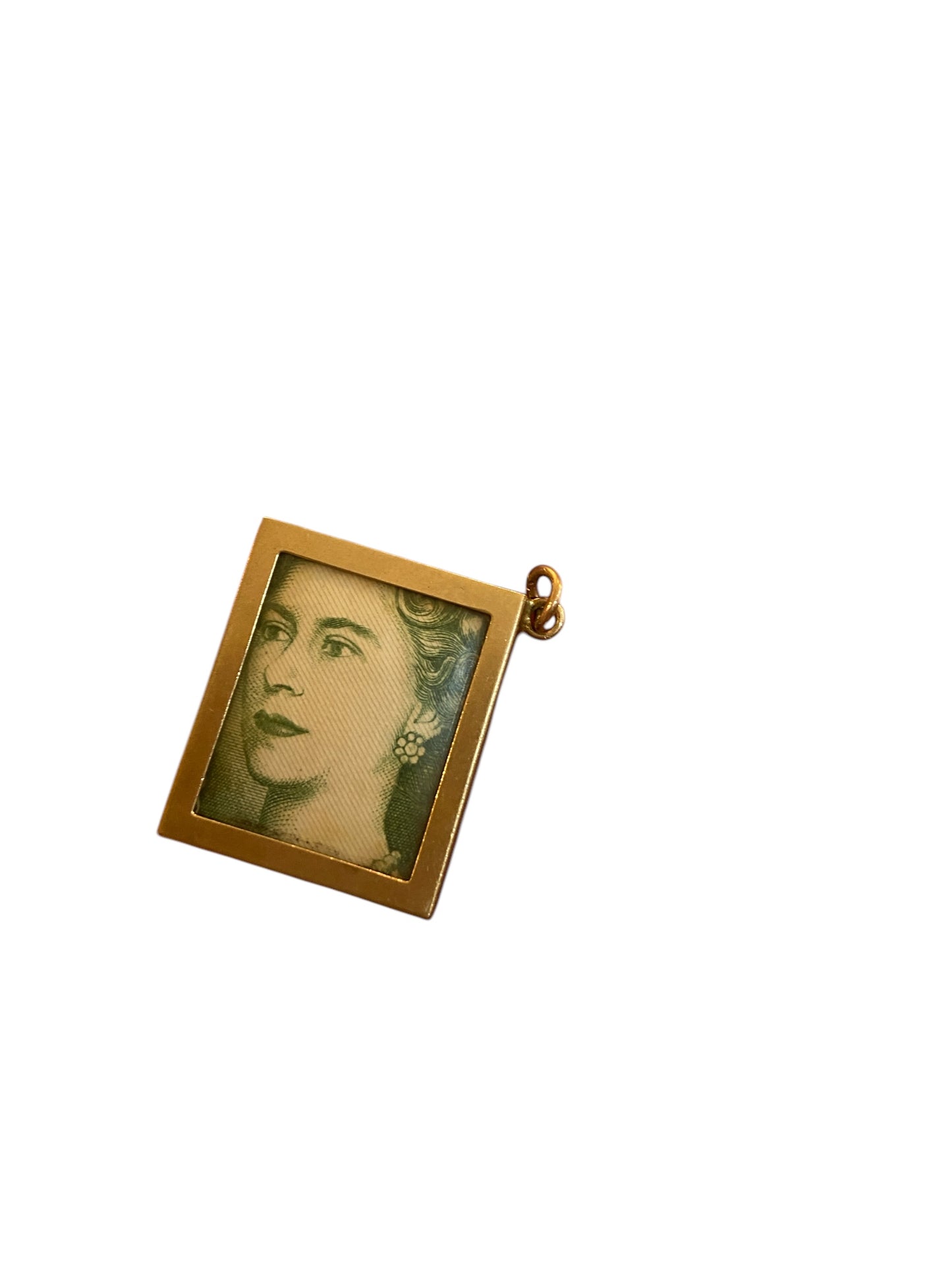 9ct vintage one pound note pendant charm circa 1963 by Fm