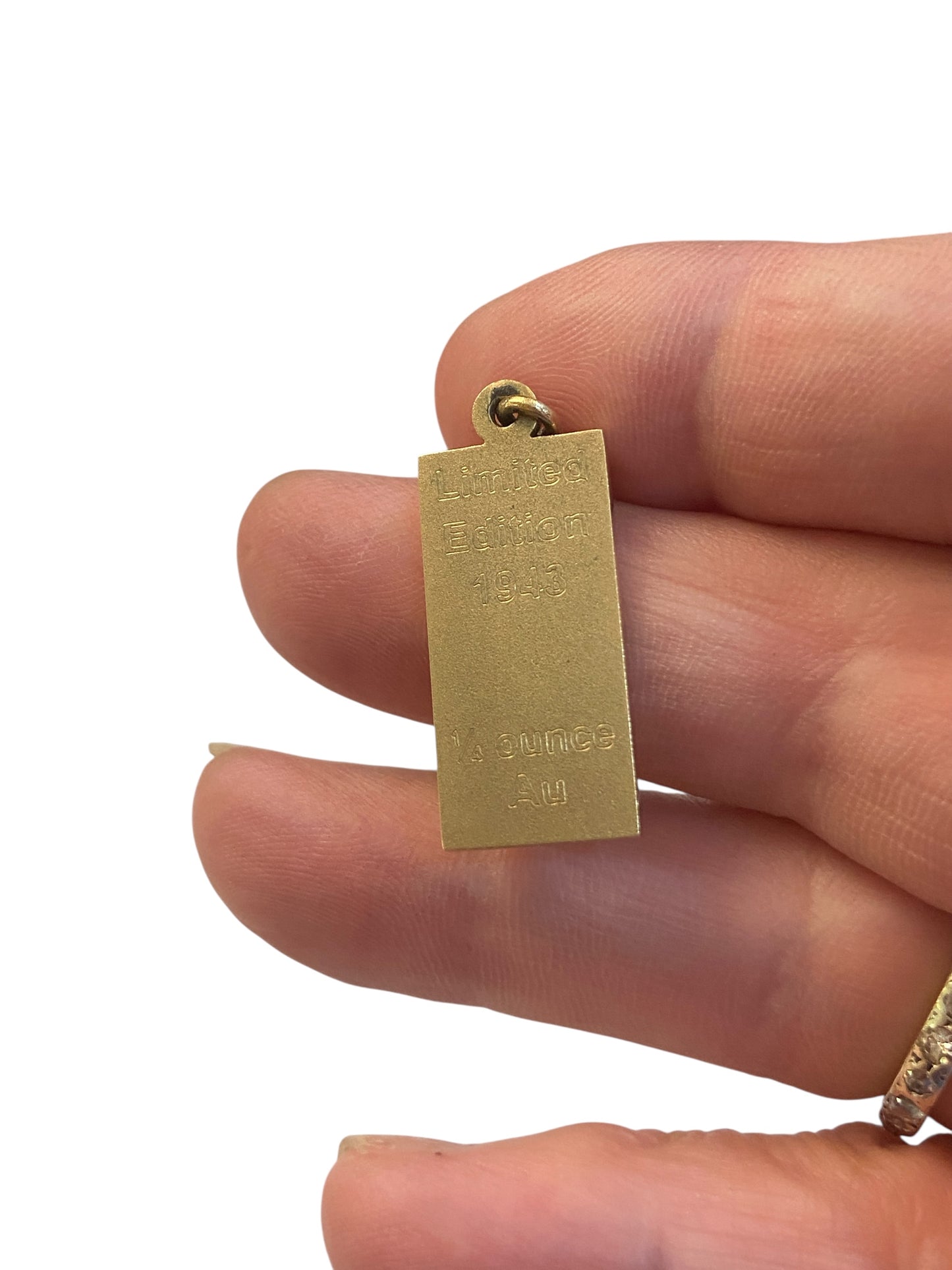 9ct limited edition ingot circa 2000. 8g pendant / charm