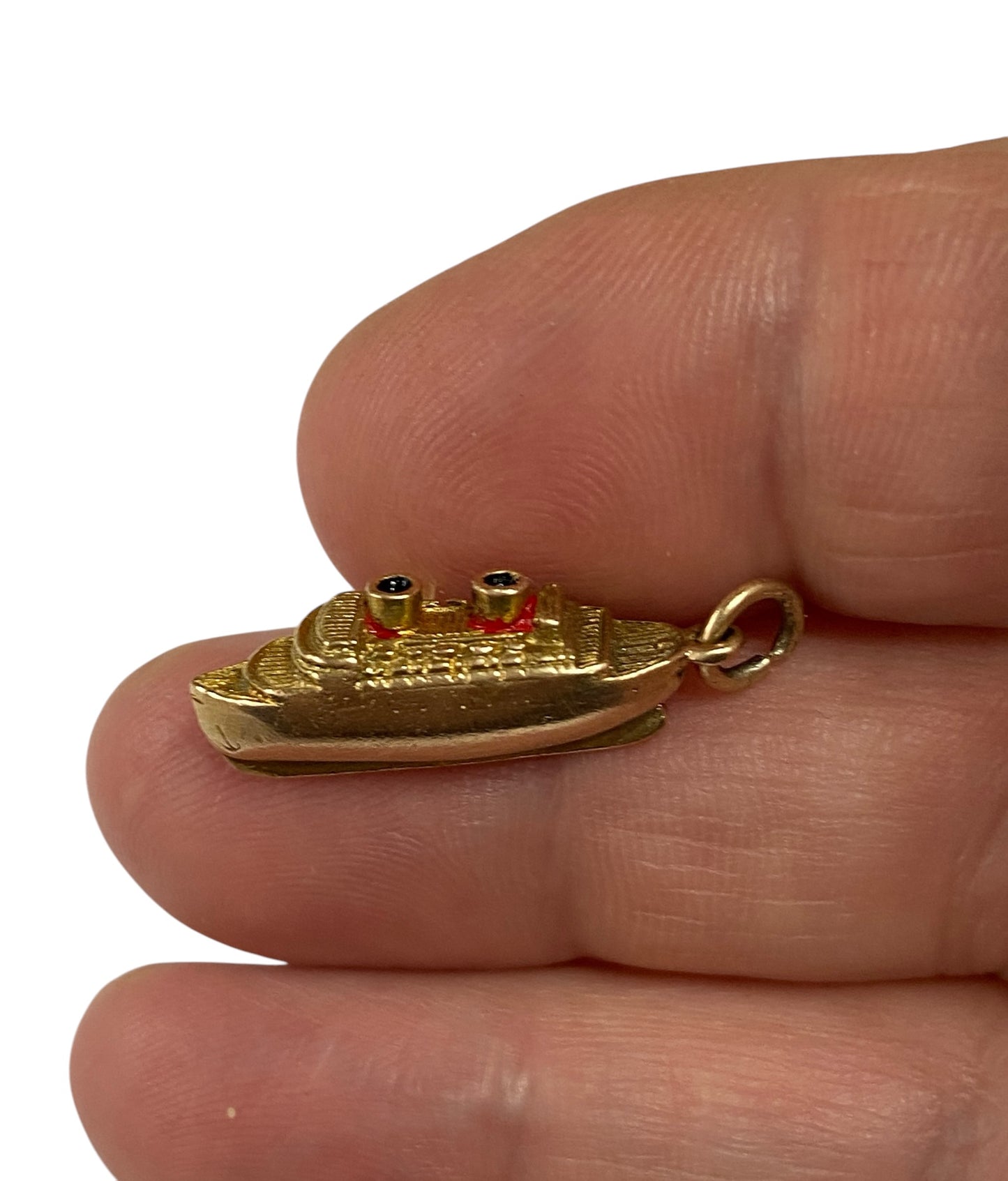 9ct vintage cruise liner charm circa 1958 (3.1g)