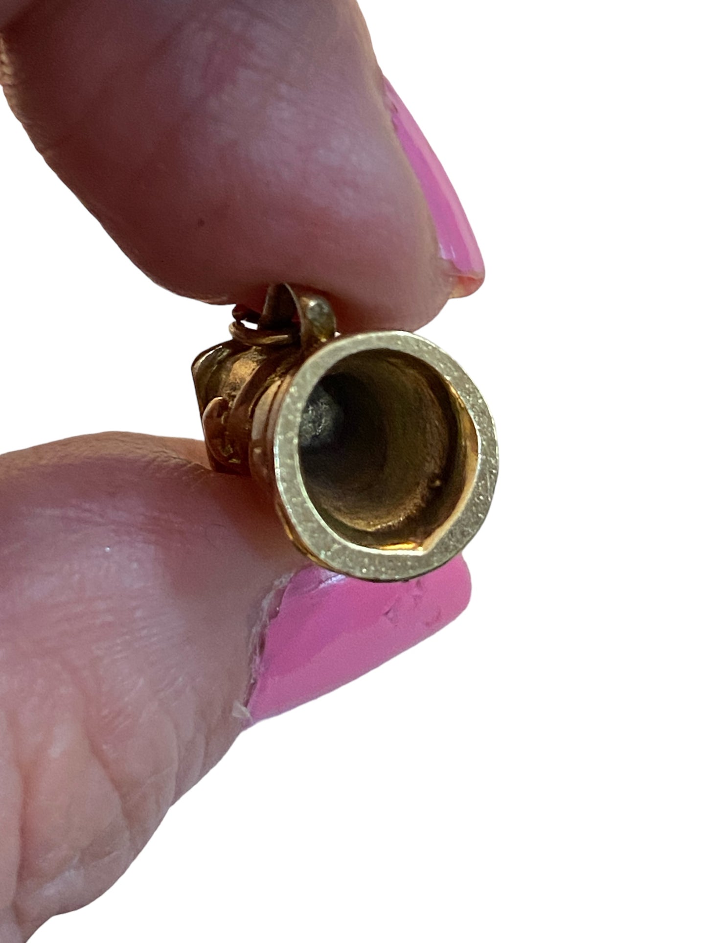 9ct vintage gold Winston church toby jug charm circa 1960 4.2g
