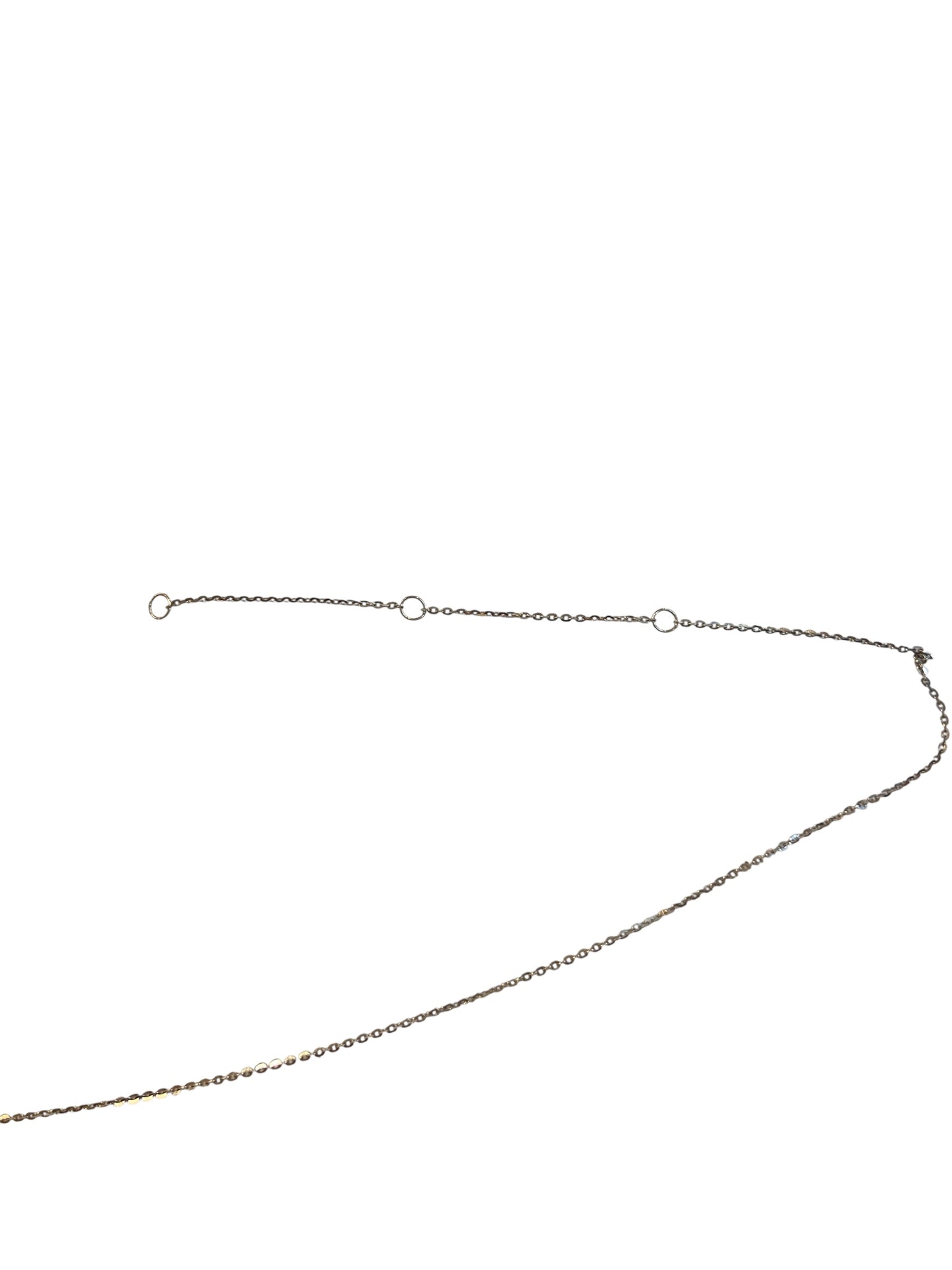 9ct pre owned diamond four leaf clover necklace 18,17 & 16 inch