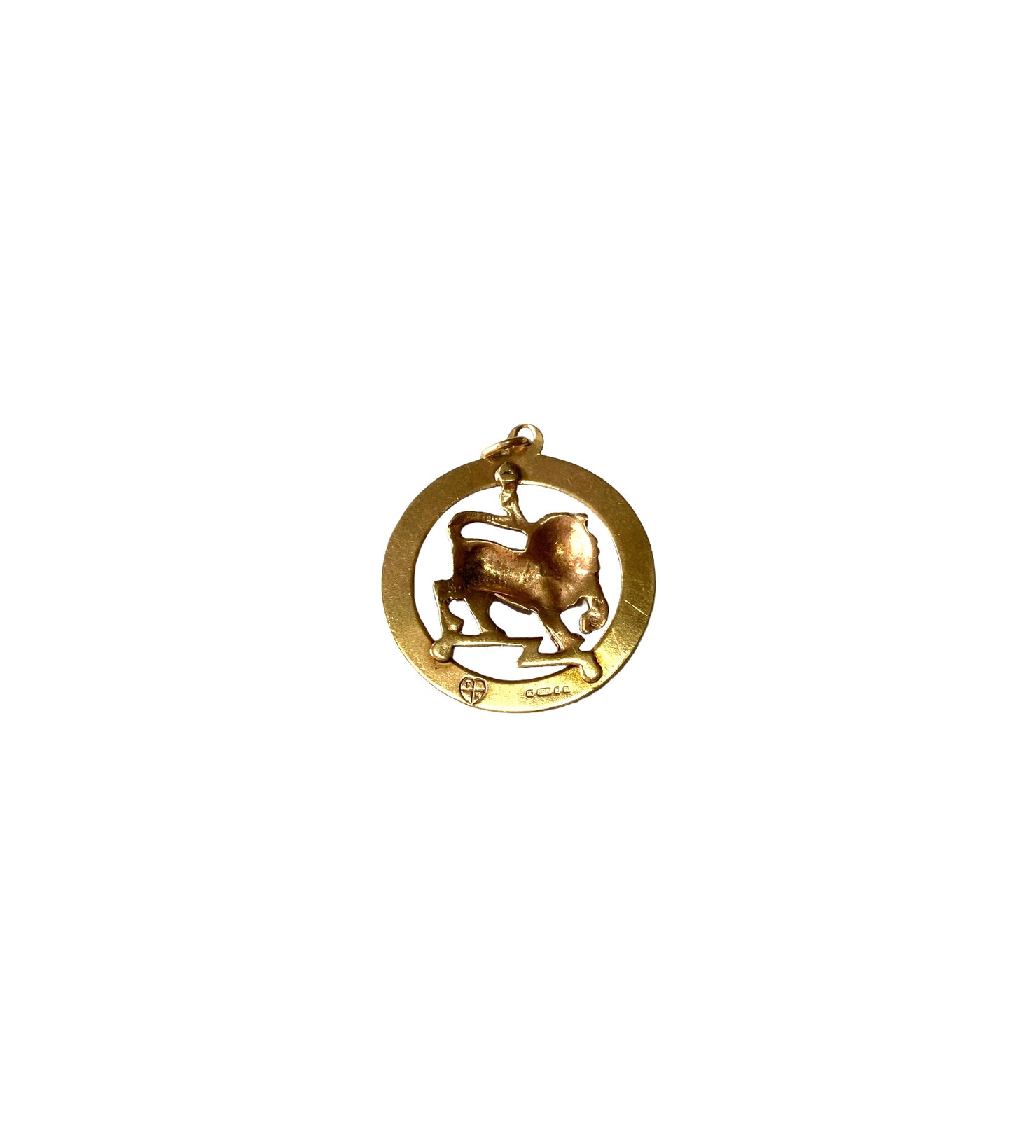 9ct Leo vintage charm / pendant lion circa 1978
