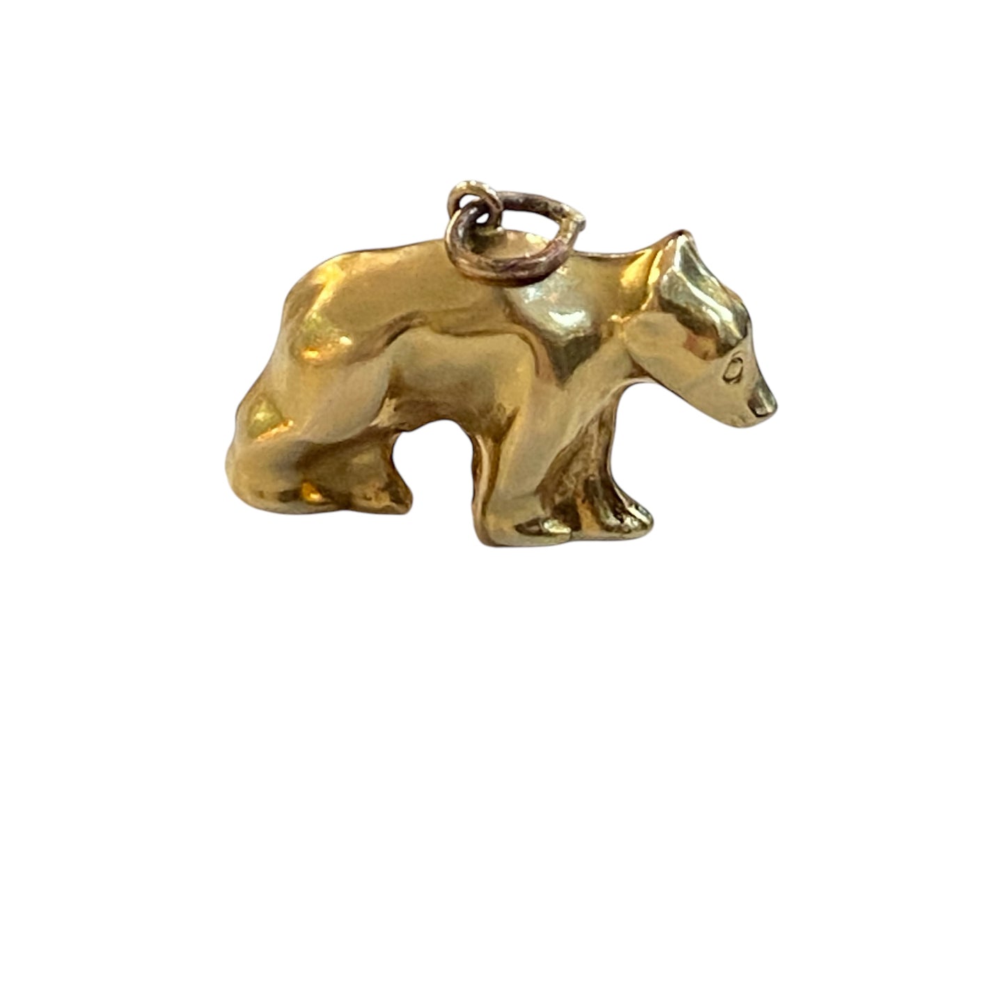 9ct vintage polar bear charm / pendant. by Georg Jensen, circa 1970 HOLLOW