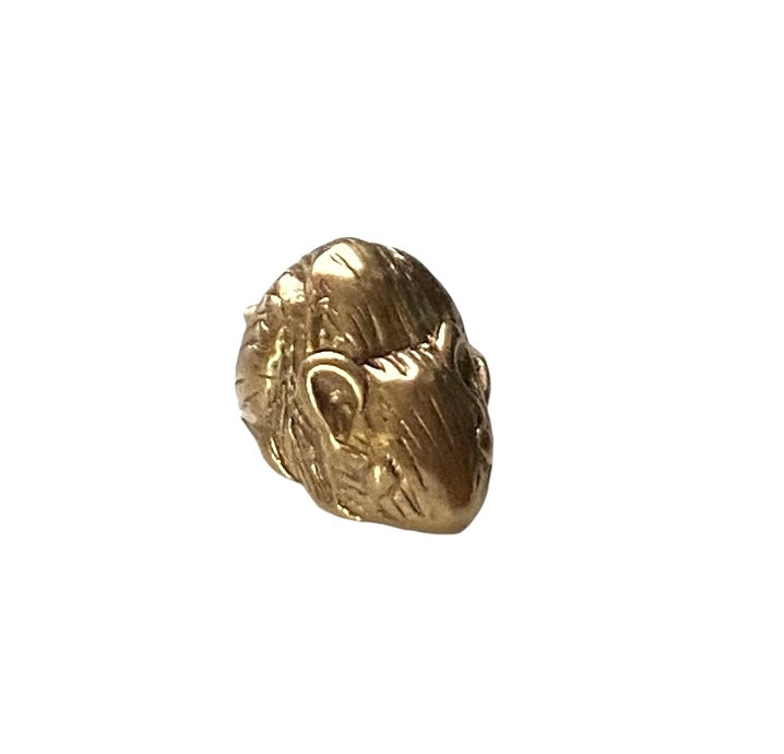 9ct vintage rat charm. solid gold circa 1964