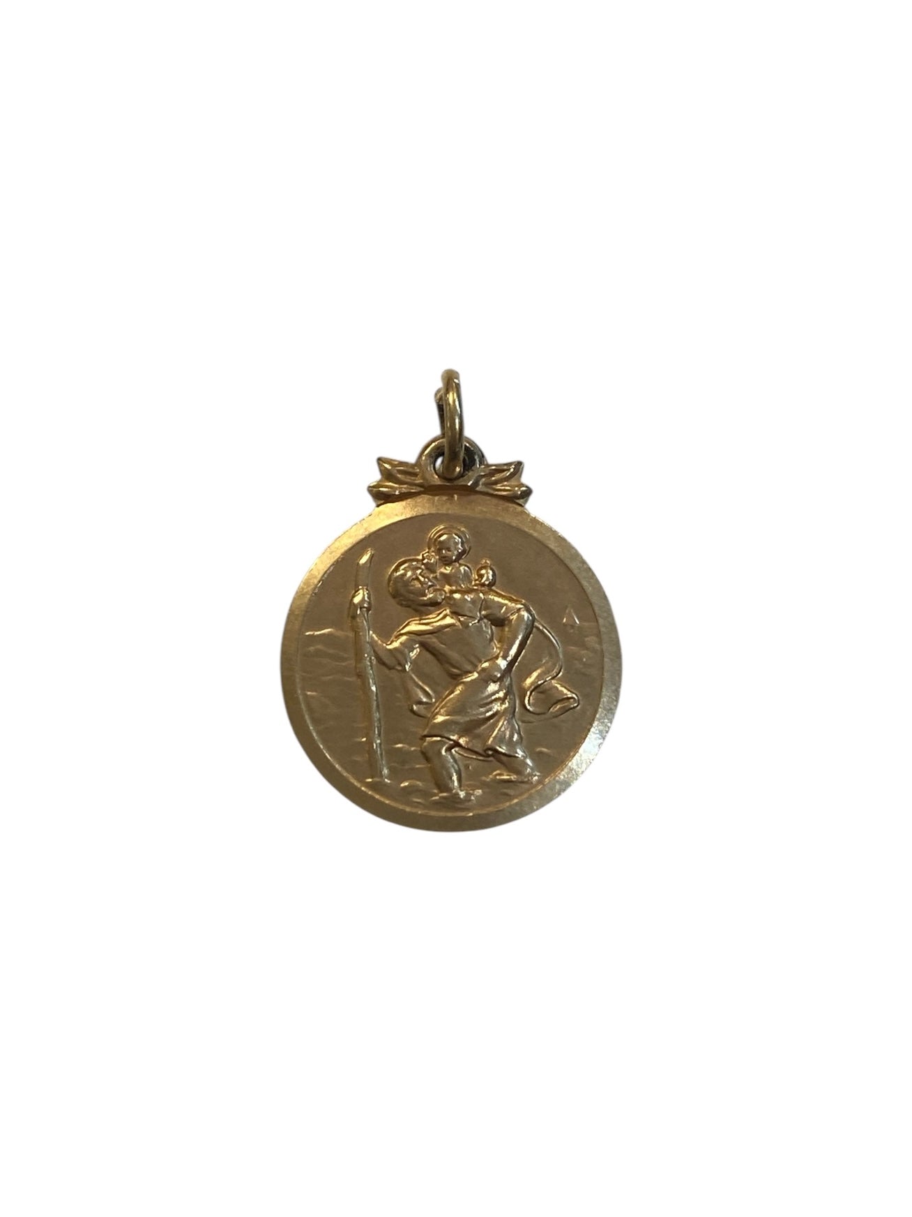 9ct vintage st christopher charm circa 1962 London by S&W