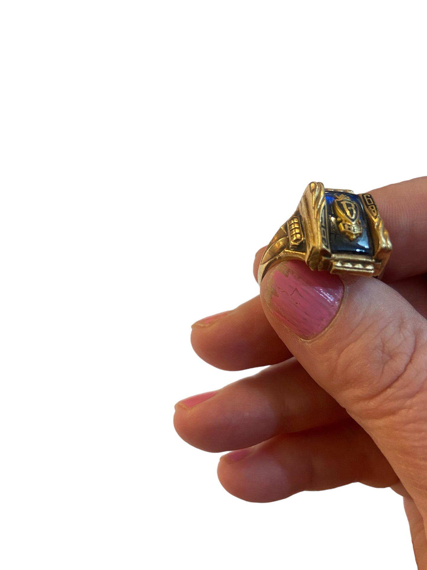 10ct graduation ring circa 1968 size S