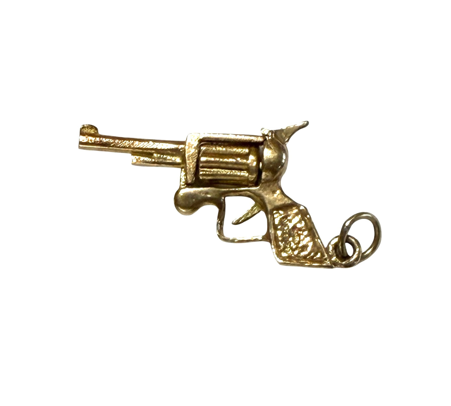 9ct vintage articulated pistol charm circa 1964 3.0g