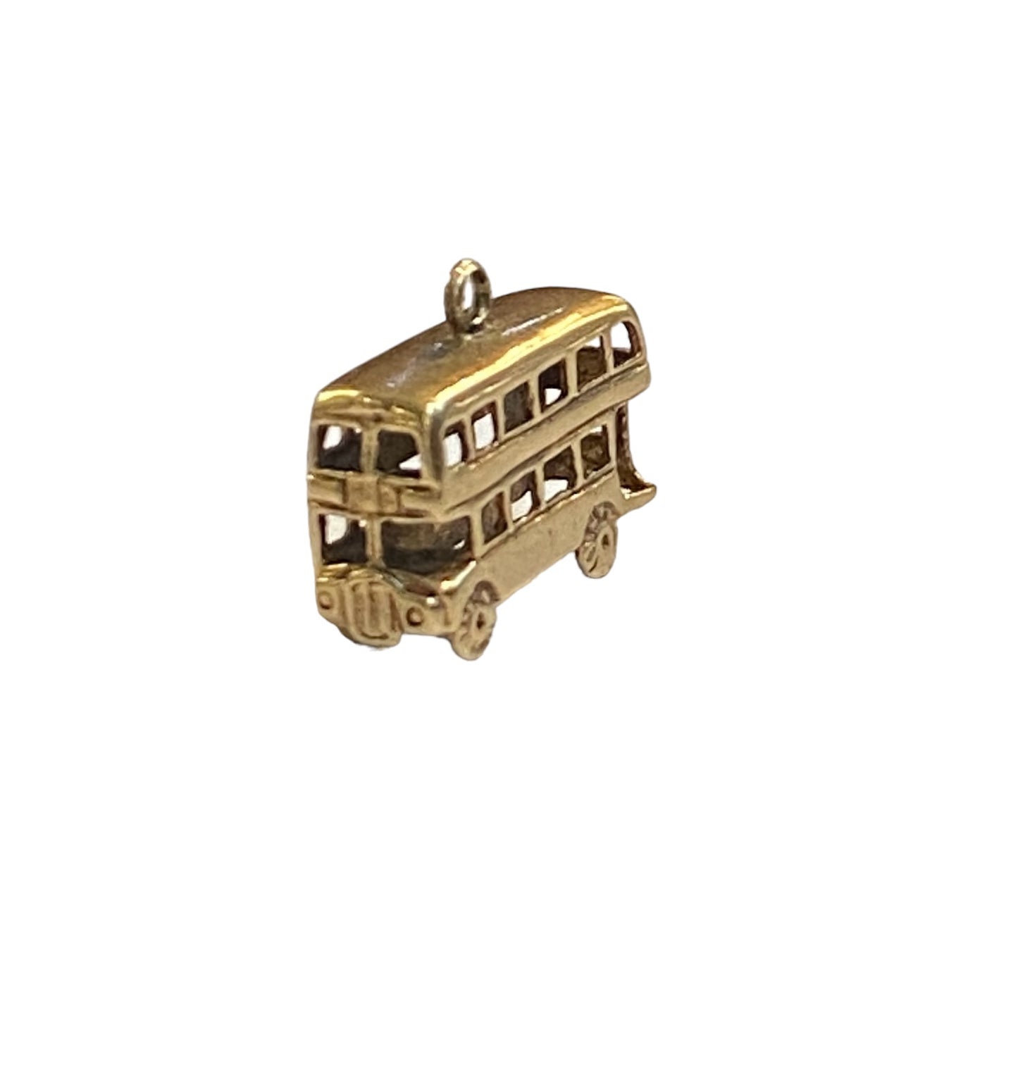 9ct vintage gold bus charm. 2.5g