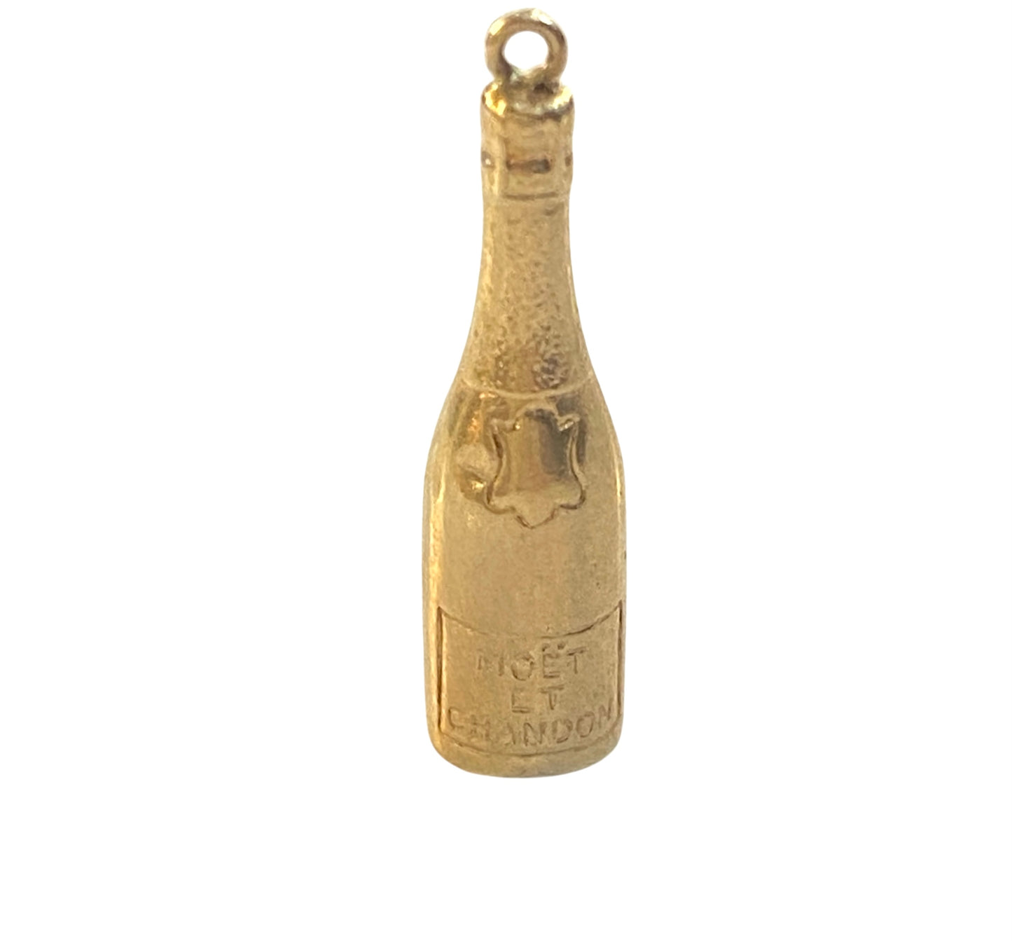 9ct vintage moet and Chandon charm circa 1967 maker WHC. HOLLOW