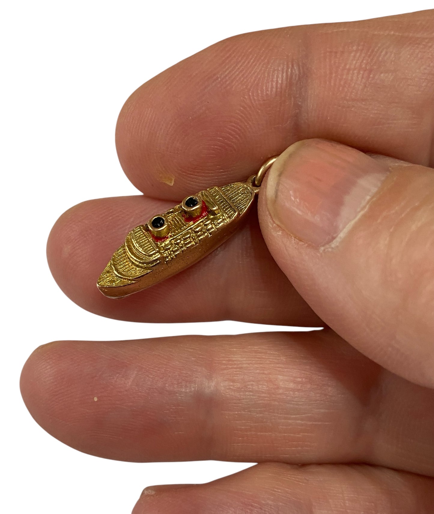 9ct vintage cruise liner charm circa 1958 (3.1g)