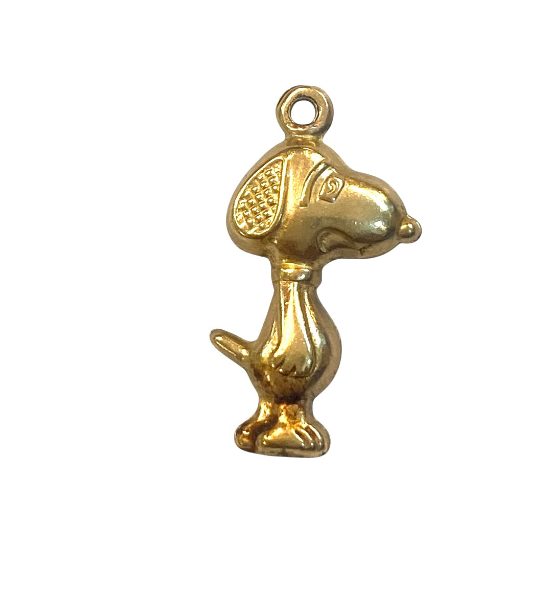 9ct vintage snoopy charm / pendant . hollow