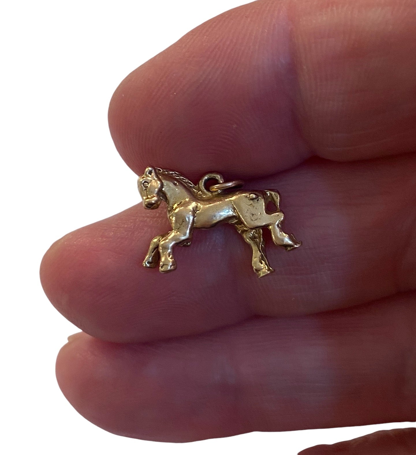 9ct vintage horse charm circa 1962