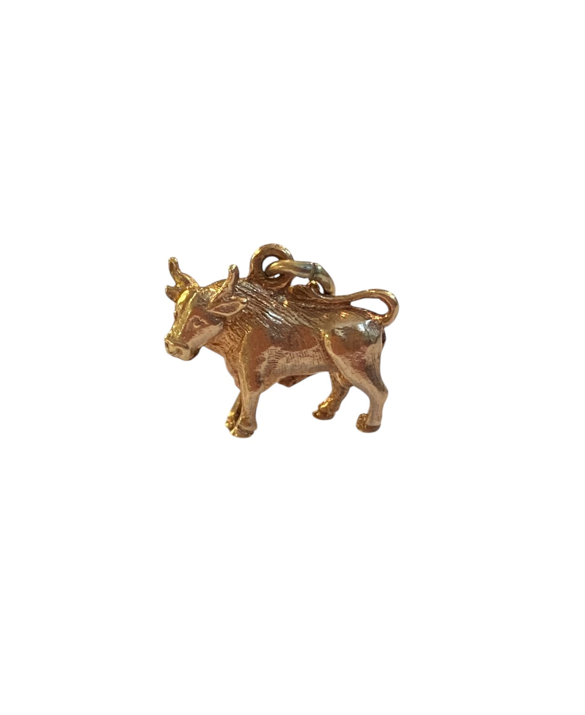 9ct vintage bull taurus charm circa 1968