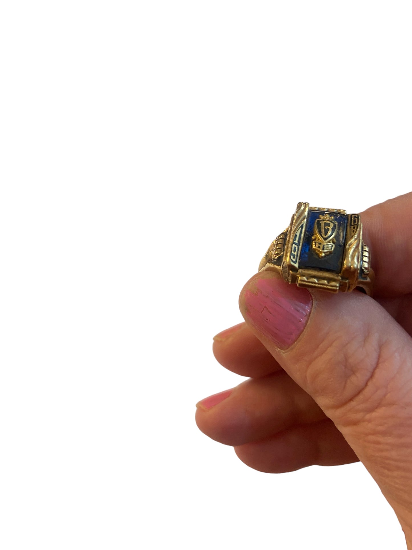10ct graduation ring circa 1968 size S