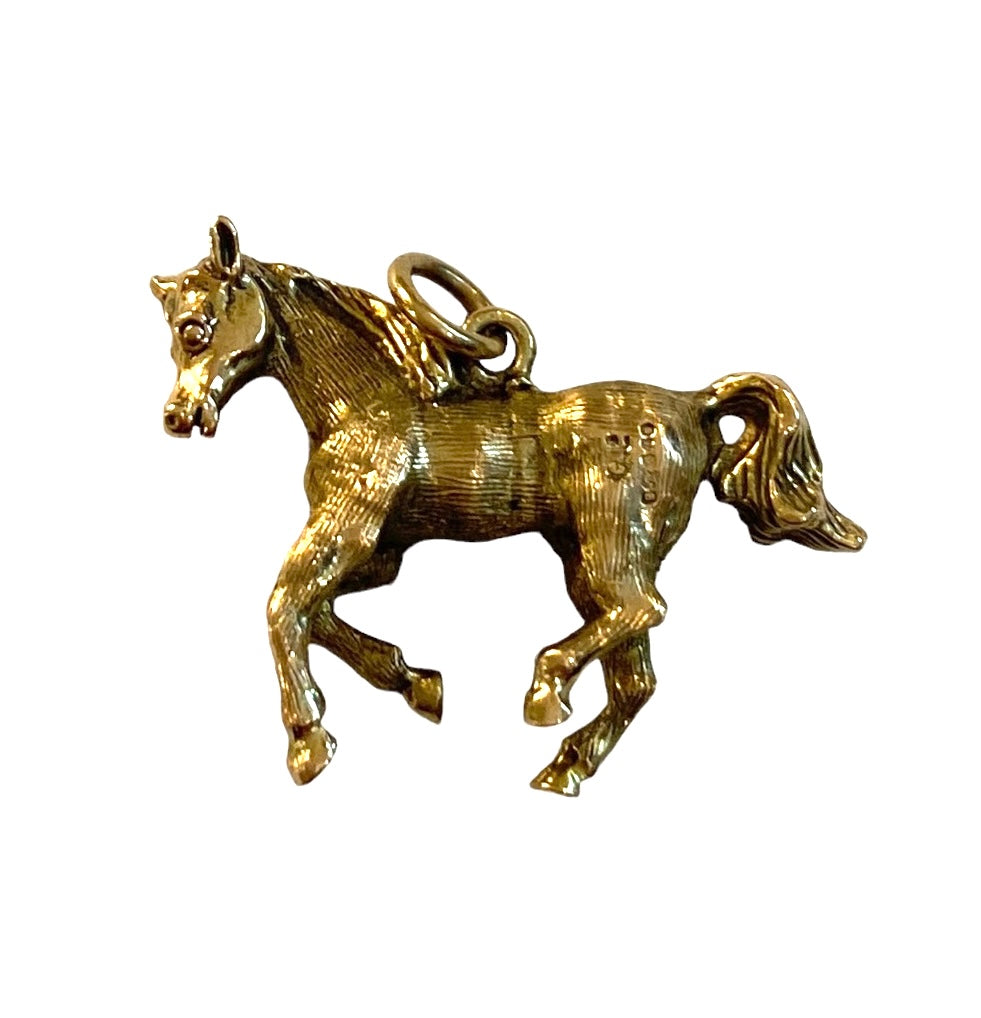 9ct vintage horse charm by Georg Jensen circa 1964 8.6g