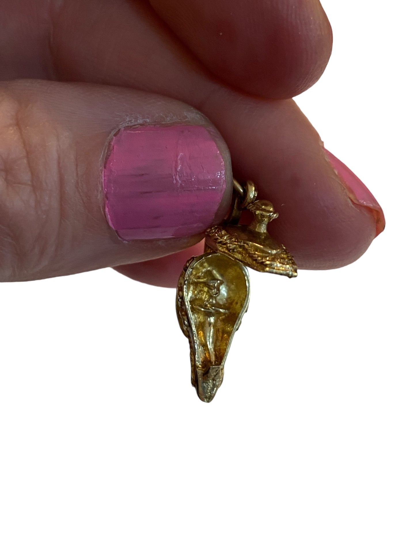 9ct vintage genie / Aladdin lamp with genie inside circa 1978