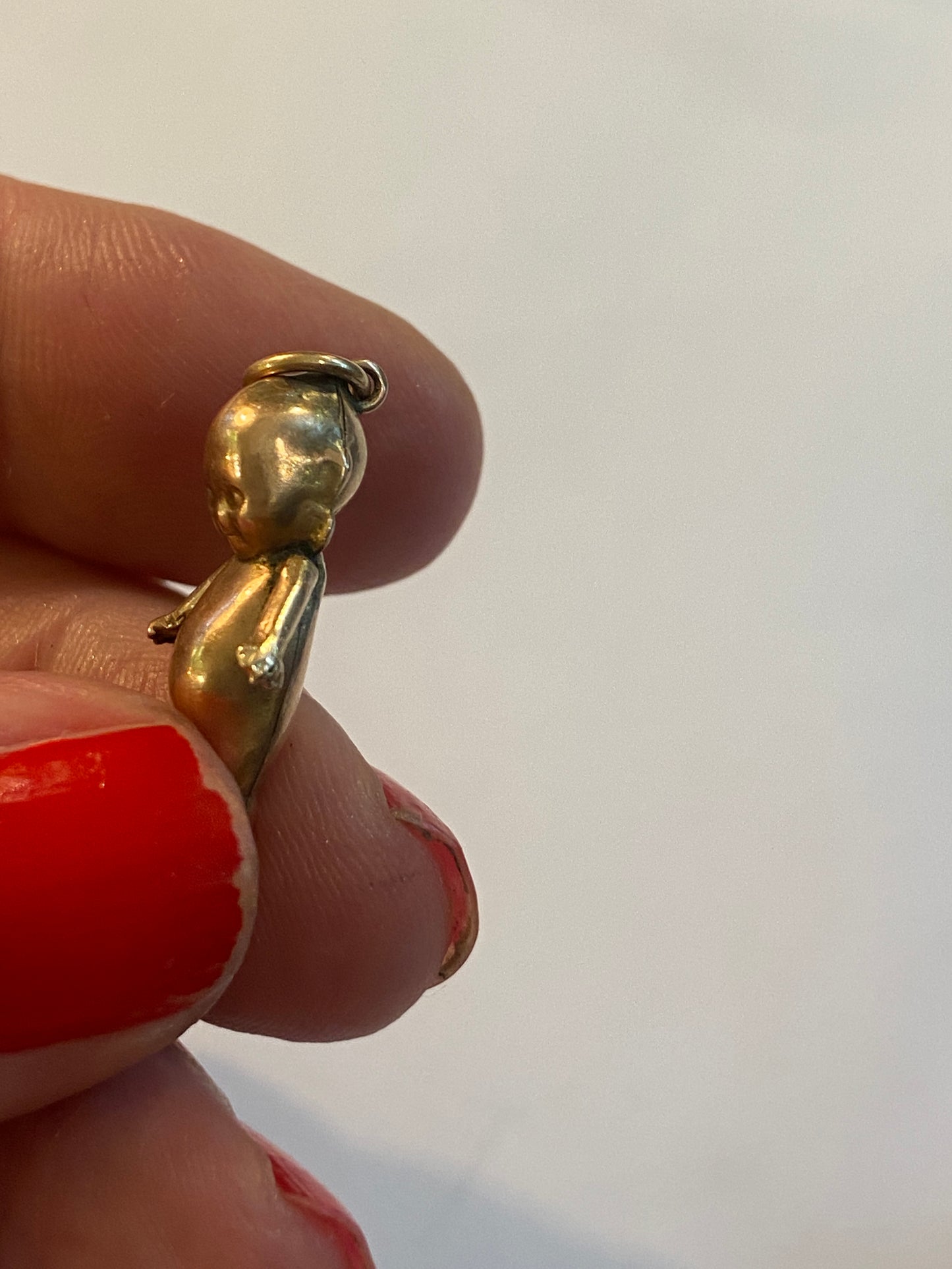 9ct 375 Antique rare gold Kewpie doll charm / pendant circa 1919