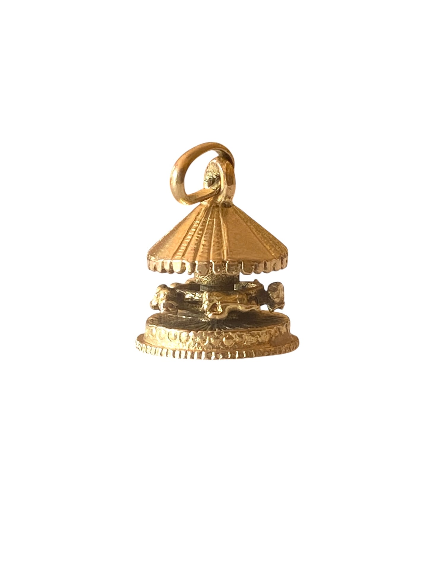 9ct vintage carouse charm. circa 1964 stamped 'CHIM'