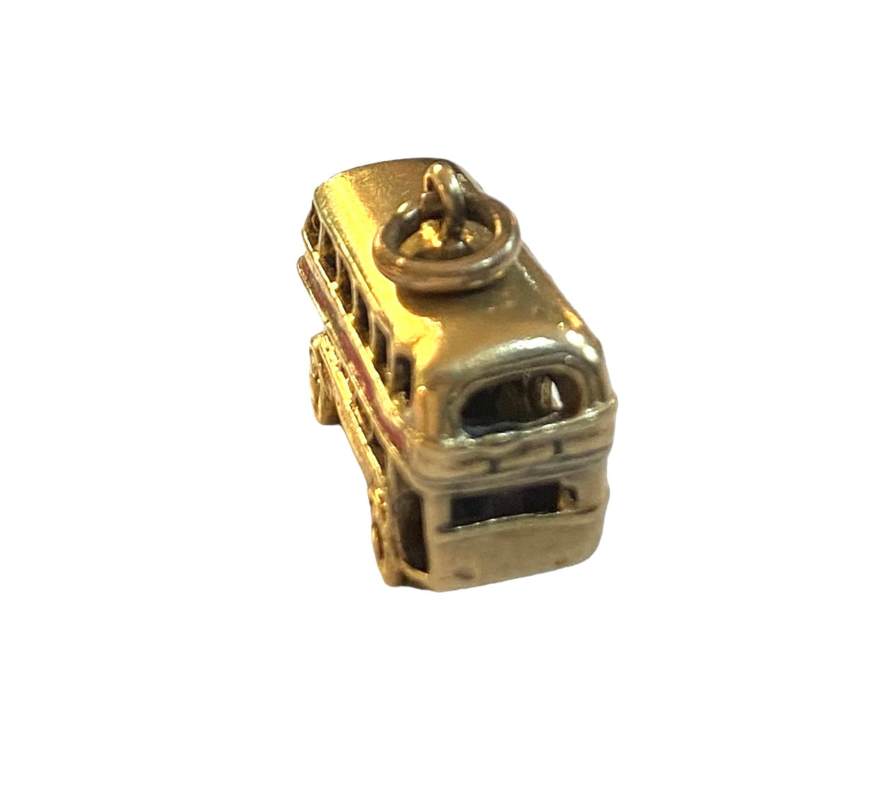 9ct vintage London bus charm circa 1987 3.9g yellow gold
