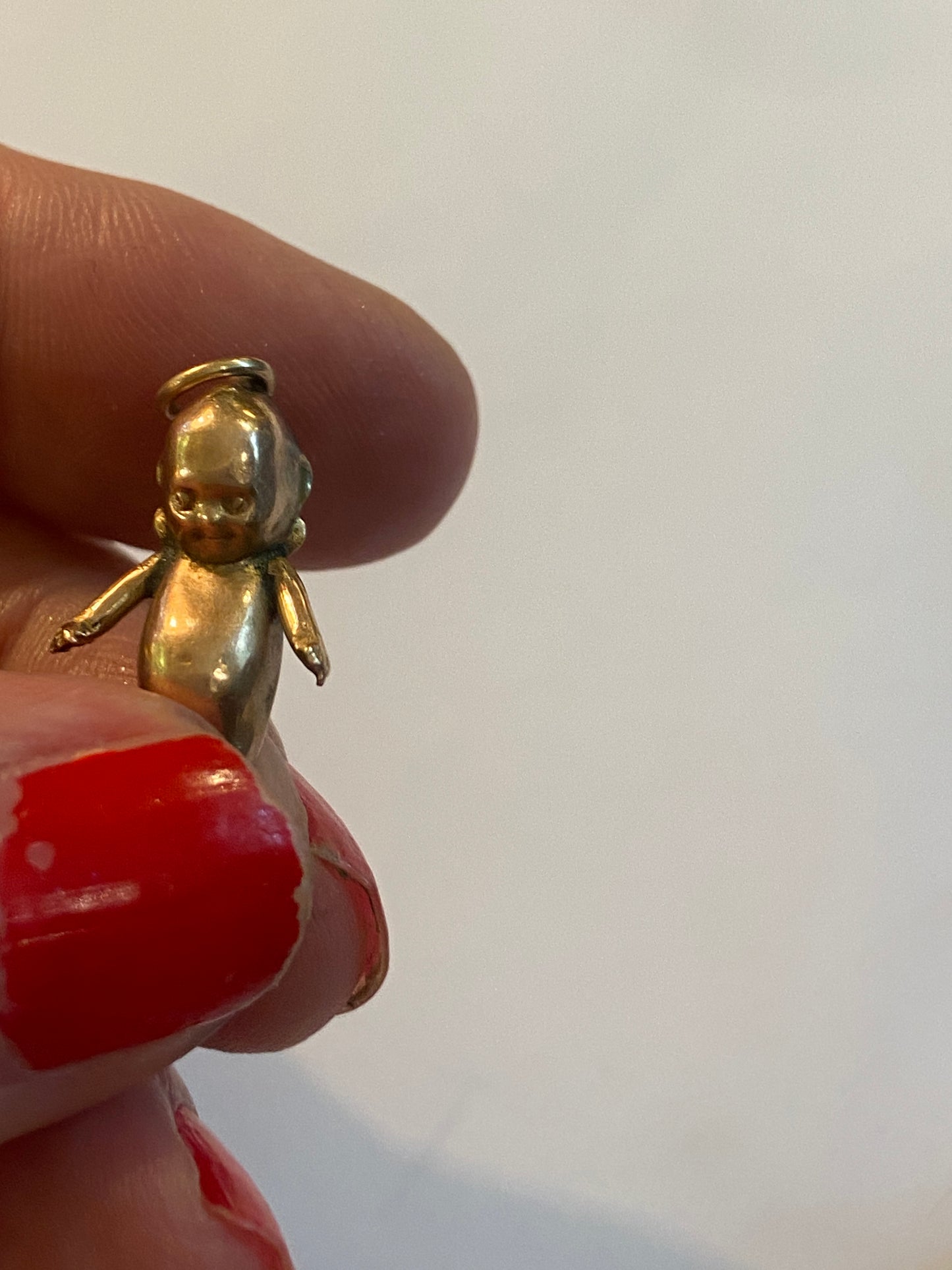 9ct 375 Antique rare gold Kewpie doll charm / pendant circa 1919