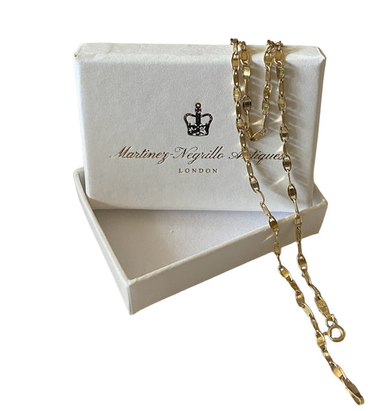 9ct vintage fancy link chain 16 inches 2.6g