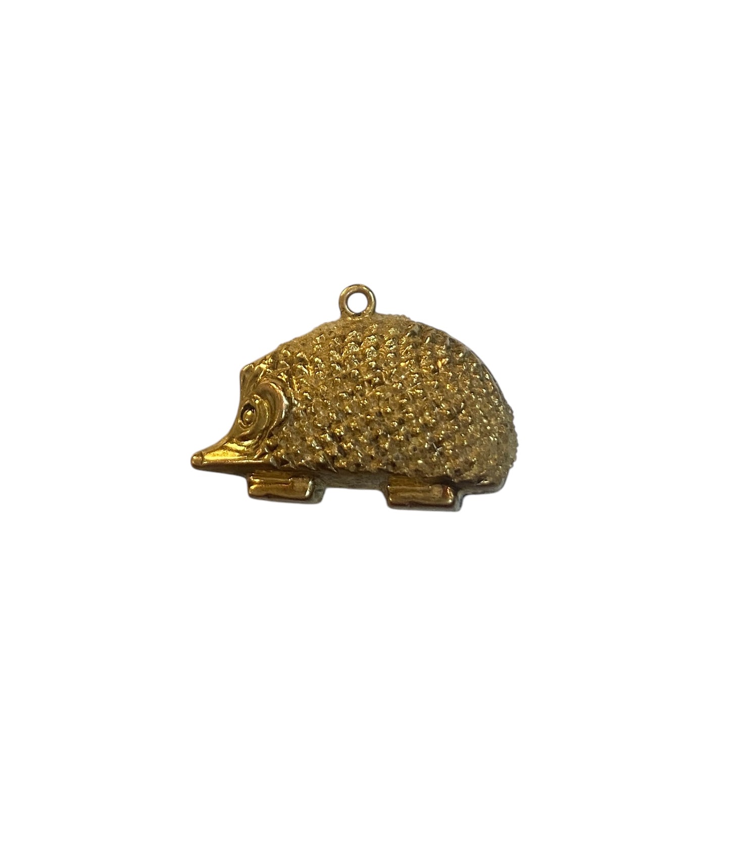 9CT VINTAGE HEDGEHOG CHARM. 0.9G