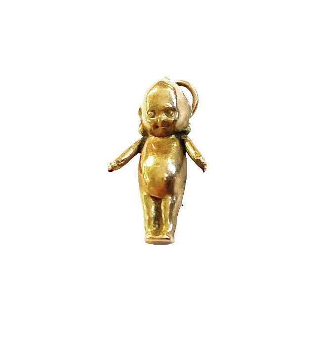 9ct 375 Antique rare gold Kewpie doll charm / pendant circa 1919