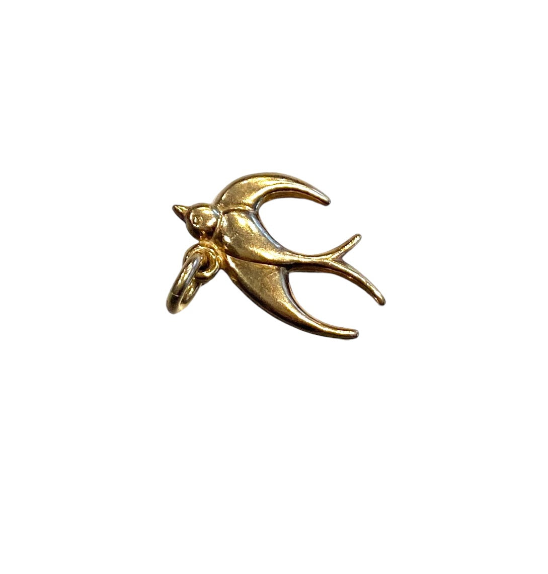 9ct Swallow charm / pendant