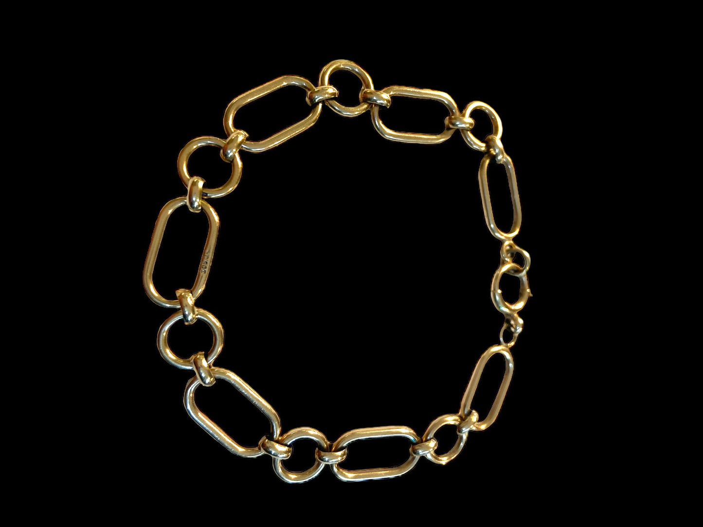 9ct vintage ornate bracelet .11.9g 20cm