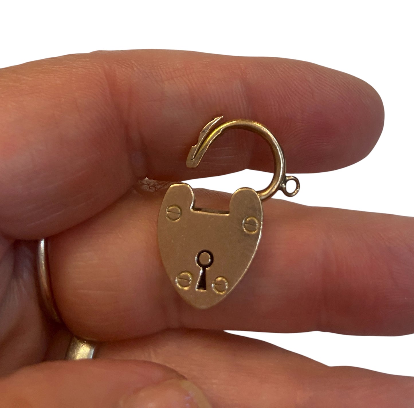 9ct Antique rose gold padlock charm circa 1902