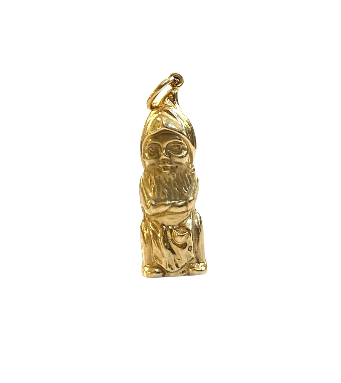 9ct vintage Gnome charm / pendant circa 1974 . HOLLOW