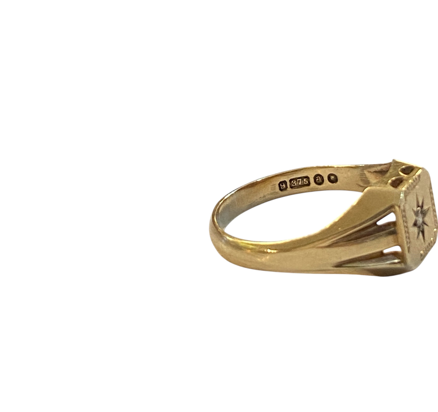 9ct vintage signet ring circa 1956 ring size V