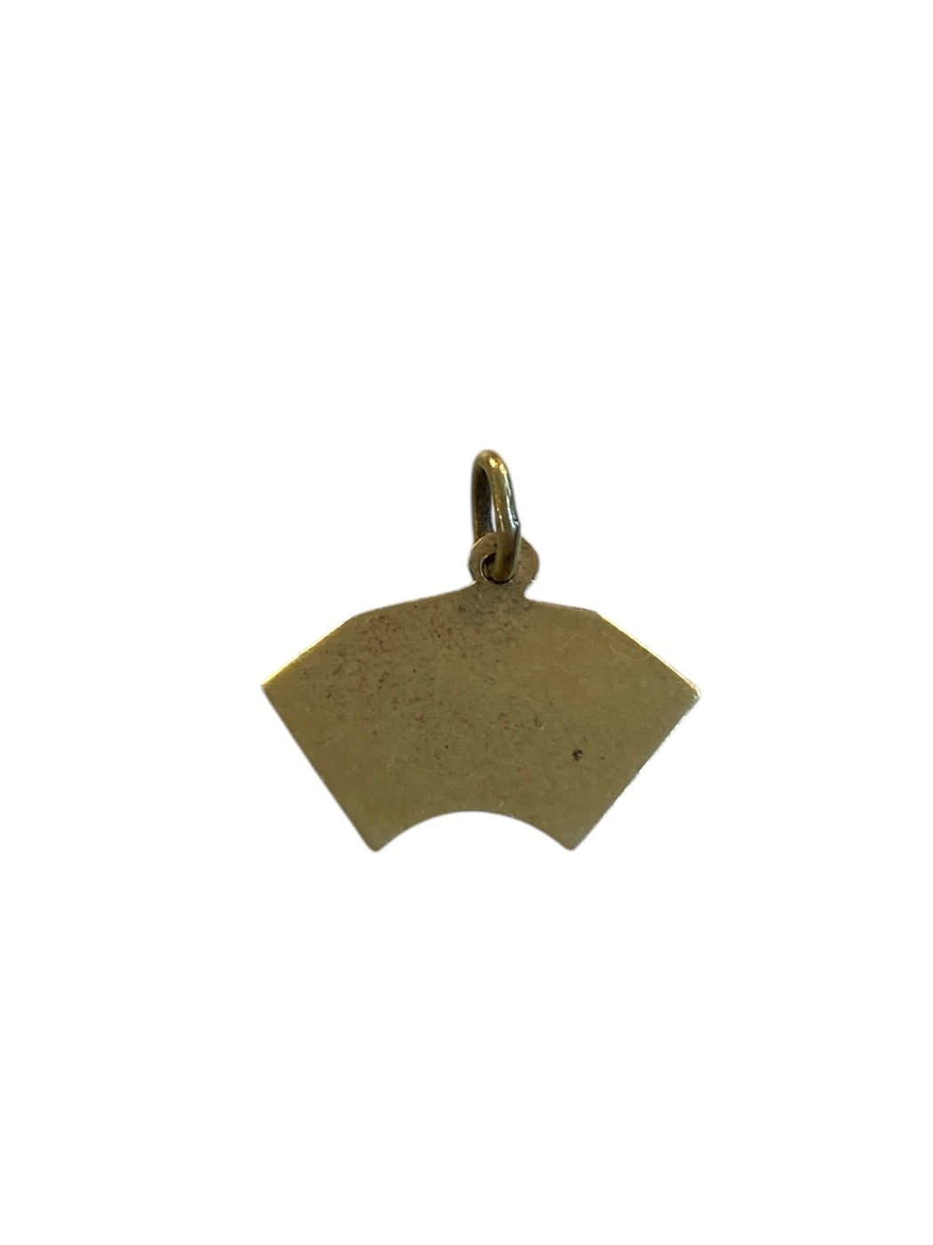 14ct 585 vintage gold enamel card charm