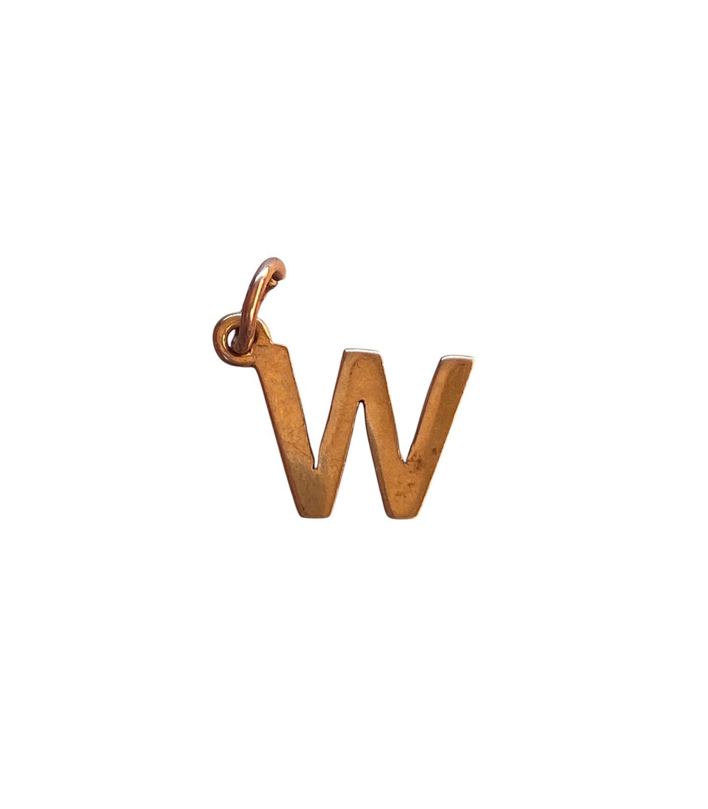 9ct pre owned initial / letter 'W' circa 1997