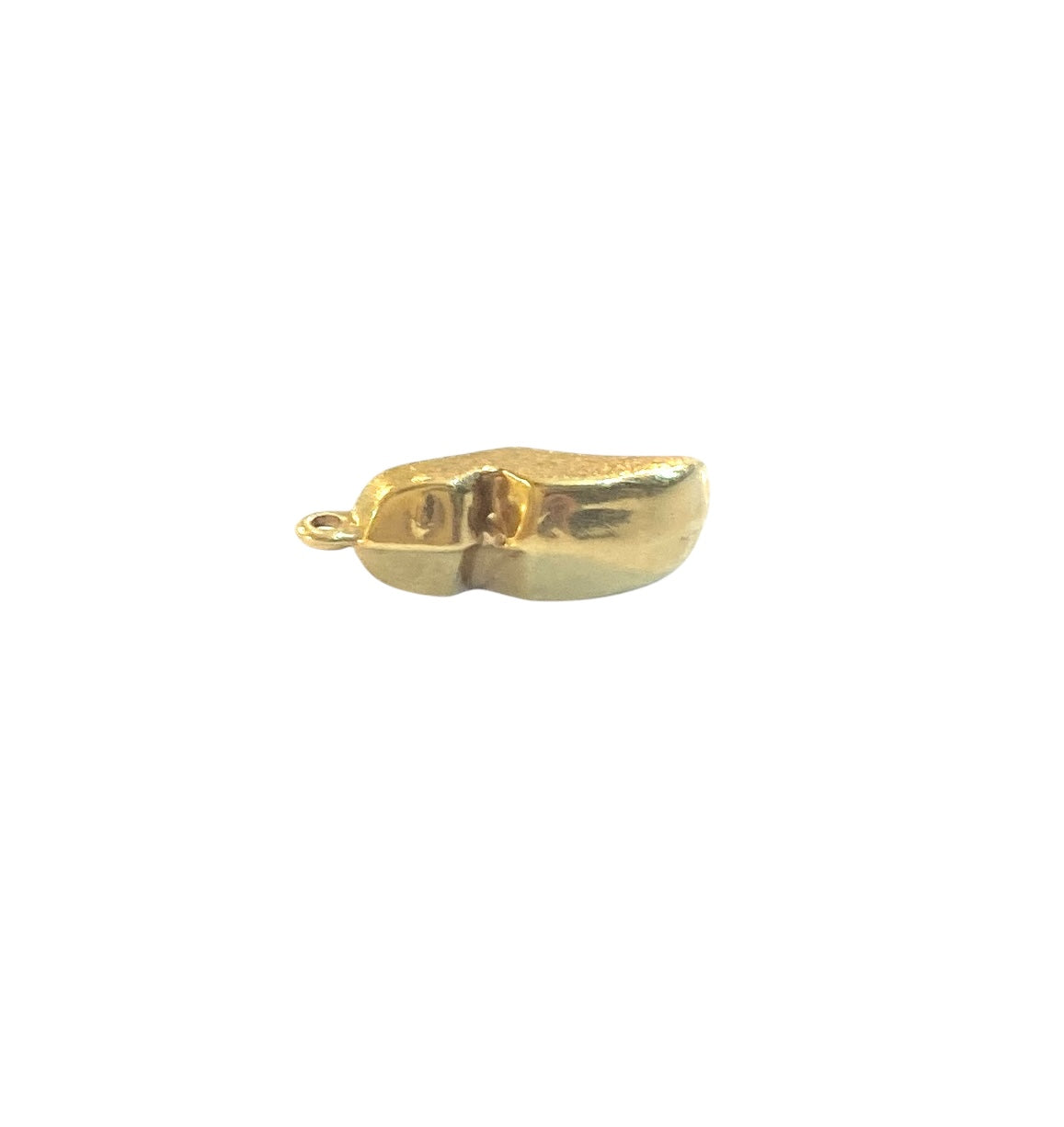 9ct vintage gold clog charm